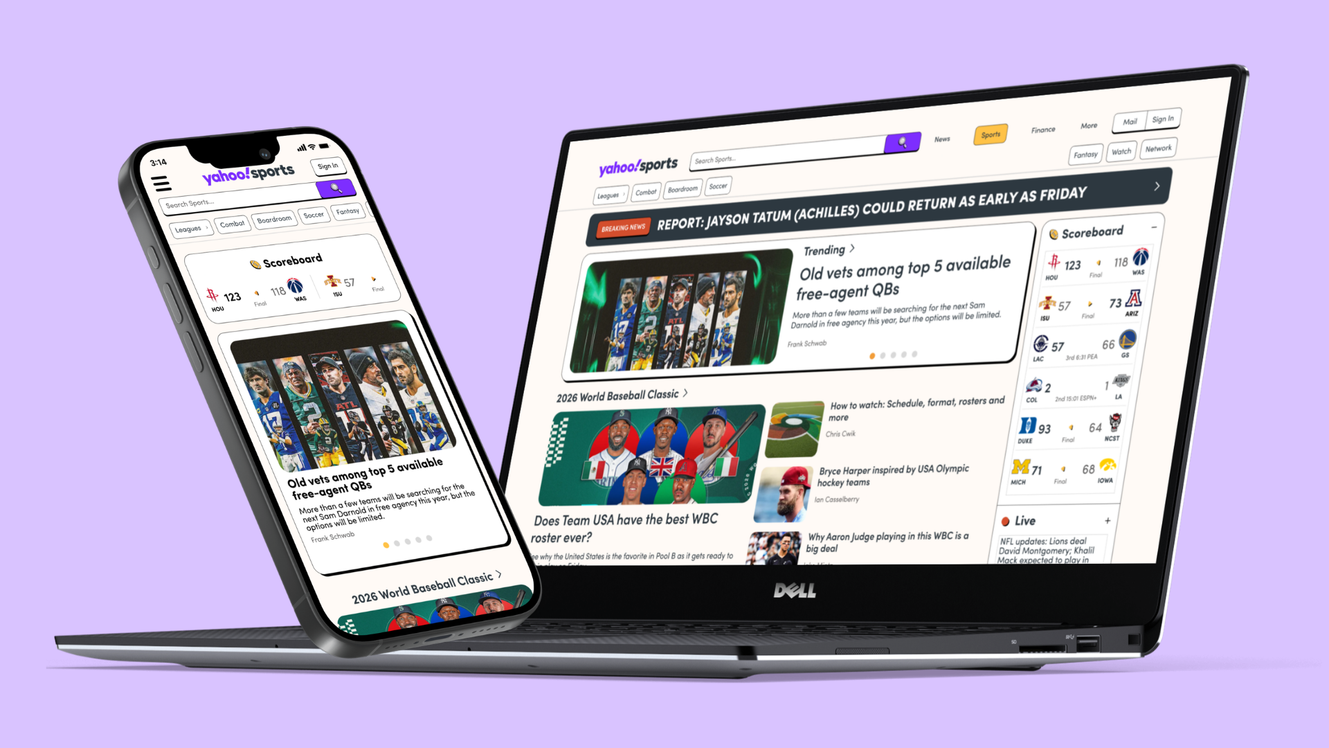 Yahoo Redesign Mockup